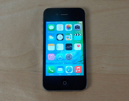 iOS 9 на смартфоне iPhone 4s